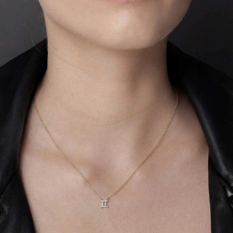 Silk & Steel Gemini Necklace image number 1
